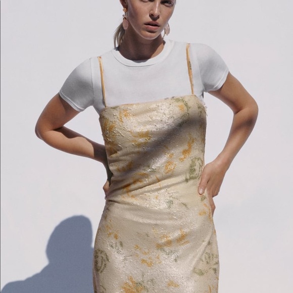 NEW Zara Limited Edition Long Sequin Dress SZ S - Picture 2 of 3